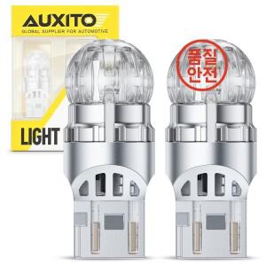 AUXITO T20 7443 W21/5W LED 1156 6500K 화이트 캔버스 차량용 DRL 주간 주행등 후진등 2개
