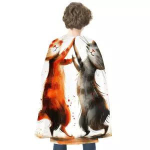 할로윈 고양이 댄싱 코스프레 망토 뱀파이어 클로크 유니