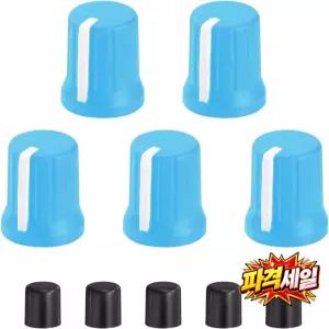 uxcell 5pcs 6mm Potentiometer D Axis Knob Rubber 80 Degree Rotating DJ Speaker Control for Electric