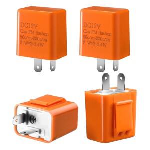 2Pcs 12V 핀 전자 회전 신호 성 노출증 릴레이 LED 속도 조정  수정 바이크 오토바이