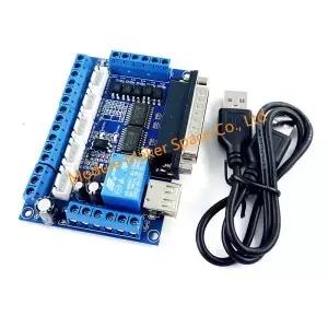 MACH3 5 축 CNC 브레이크 아웃 보드 스테퍼 모터 드라이버 모듈 광 커플러 절연 조각 기계 12V24V USB