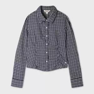 [매장정품] 후아유 Slim Fit Check Blouse WHBLG4991F
