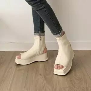 오너클랜 부츠 발목구두 미들힐 봄신발 여성구두 가을신상 겨울