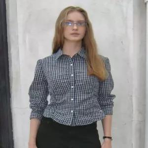 후아유 WHBLG4991F 남성 셔츠 옥스포드 Slim Fit Check Blouse 7151104