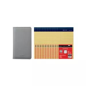 옥스포드 리갈패드 Mini 장형 노랑 50매 15권세트 + 지갑패드 L 1개-그레이