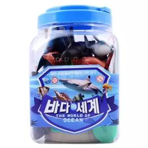 바다의 세계 물고기 이무 인형 모형 어린이 동물 고래