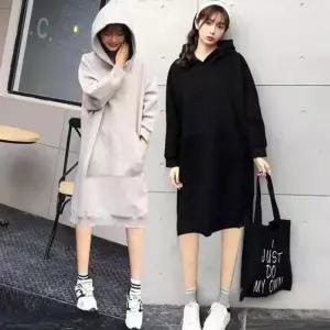 [RGO5524S]롱후드원피스 롱원피스 후드원피스 기모원피스