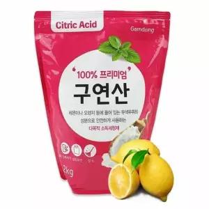 감동 구연산2kg 천연섬유 유연제 청소용세제