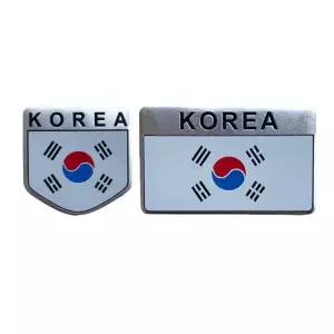 아트박스/와인앤쿡 차량 포인트 알루미늄 태극기 스티커