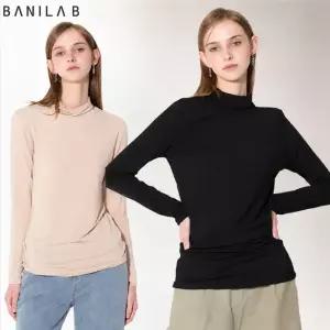 [바닐라비(BANILAB)] 모달 넥티셔츠 (택가격: 38000원)