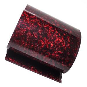 DIY 드럼 랩, 레드 펄 셀룰로오스 시트, 악기 데코 0.46mm