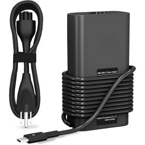 ELECBRAIN SLIM 90W 노트북 충전기 USB C 교체용 DELL LATITUDE 5420 5520 7480 7490 7420 및 CHROMEBOOK 3100 XPS 13 9360 XPS15 9550 9560 DA65NM190 LA65NM190용 TYPE AC 어댑터 전원 케이블