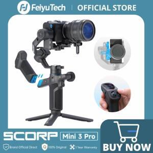 미니 삼각대FeiyuTech SCORP Mini 3 Pro 카메라 짐벌 안정기, AI 4.0 트래킹, 탈착식 리모컨 핸들, 브이로
