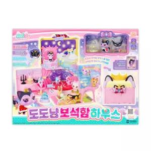 위시캣 도도냥 보석함 하우스 인형의집 피규어 파티 역할놀이 위시캣카드 보석함하우스 가방