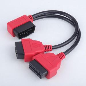 30CM OBD 어댑터 케이블 ELM327 2in1 연장 16핀 스플리터 남성-듀얼 여성 Y