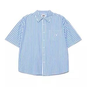[정품] LEE 리 린넨 로코 포켓 반팔 셔츠 블루 LE2402SS05BL