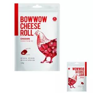 파인테라 강아지 간식 소프트 영양 치킨 반려견 120g 바우와우 1P 치즈롤