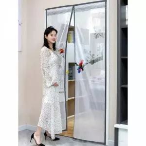 [제이큐]이중자석 현관문 버드 90x220cm 현관문방충망 방충망 자석 방충문 아