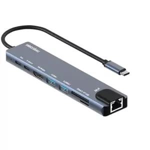 유니콘 C타입 to HDMI RJ45 랜 멀티허브 카드리더기 WeC1751 영상편집 타입컨버터