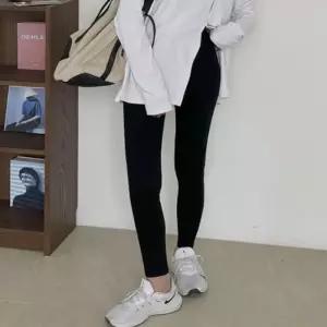 [오노마] ONM 여성 슬림핏 스판 9부 팬츠 블랙스키니 슬림 스판팬츠