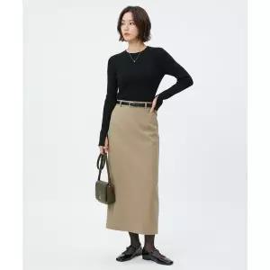 MUSINSA STANDARD WOMAN [NEW 컬러 출시]우먼즈 맥시 스커트 [카키 베이지]