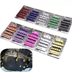 30pcs 1.4/1.2/1/0.8CM 오토바이 수정 스크류 캡 장식 전동 스쿠터 전기 자동차 컬러 너트 커버 액세서리