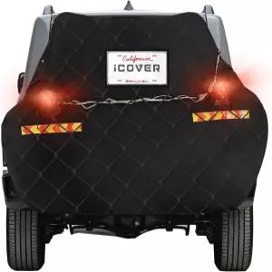 2대용 iCOVER 자전거 커버 히치 랙 장착 테일라이트 및 번호판 포켓 포함 견인등 번지 카고 네트 600D 헤비