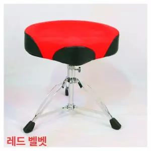 드럼 의자 원형 커버 스툴 연주용 삼발이 스웨이드