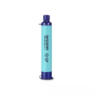 고품질 빨대형 정수필터 스카이블루 네이비 스트로우 휴대용 비상용 생존 재난 등산 백패킹