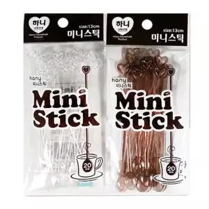 [RG0N85PP]커피숍 카페 일회용 커피 미틱 13cm 20P 머들러