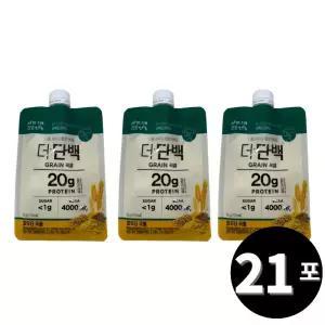 빙그레 더단백 파우더 단백질 쉐이크 곡물맛 40g, 21포