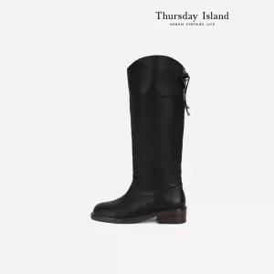 [Thursday Island] 리본 포인트 롱부츠(T238MSE233W)