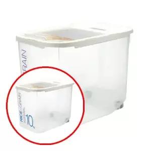 헤이지 C0811 쌀통 10KG HPL561 쌀보관함 쌀보관용기 사각프라스틱통