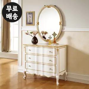 둥근 엔틱 콘솔테이블 수납장 화장대 서랍장 인테리어
