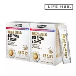 [라이프허브] 패밀리 산양유 초유 단백질&유산균 2세트(2g x 60포) 2개월분