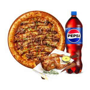 [피자에땅] 불고기L+훈제치킨+콜라1.25L
