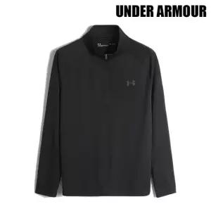 언더아머 [UNDER ARMOUR] 테크 2.0 하프 집업 긴팔 티셔츠 블랙 1328495-001