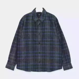 아페세 바비 체크 울 남성 셔츠 WOANY H02884 PLA