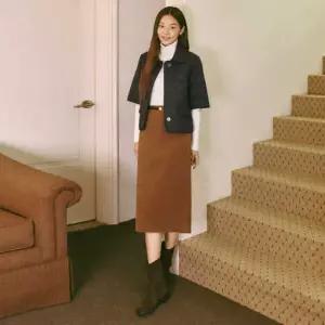 [롯데백화점]씨 H라인 벨트 스커트 SLSAX2332