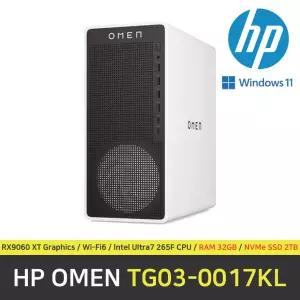 HP OMEN 16L TG03-0017KL 컴퓨터 / 윈도우11 Pro 설치 / RAM 32GB / NVMe SSD 2TB