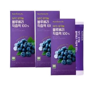 뉴트리원 유기농 블루베리 착즙액 100% 3박스 42포