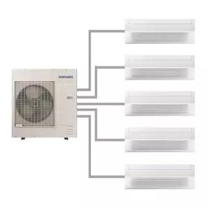 [하이마트] 삼성 가정용 무풍 시스템에어컨 AN40BSX5P44CSY 83.8㎡ (5마력5실/다배관)