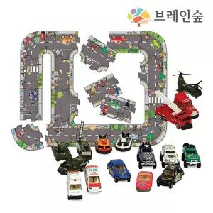 EK 익사이팅 미니자동차 17종 도로퍼즐 어린집 유치원 초등 역할놀이 창의 활동 학습 교구
