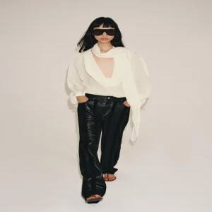 ZARA ZW 컬렉션 리본 셔츠 - 크림 7521/252/712