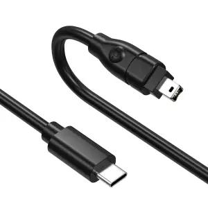 Arzweyk 카메라용 Firewire 400 4핀 to USB C IEEE 1394a 케이블 변환 어댑터 Sony DCR-TRV75E DV 프린터