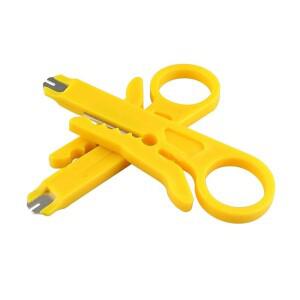 노란색 미니 스트리퍼 네트워크 케이블 플라이어, UTP 커터, 전화 와이어 RJ45 도구, 9cm, 1 개