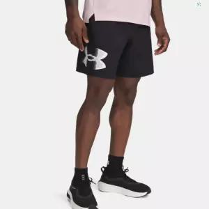 언더아머 UNDER ARMOUR 1390046-001 블랙 남성 UA Tech 우븐 그래픽 쇼츠 반바지 헬스 런닝