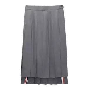 THOM BROWNE / 톰브라운 RWB탭 드롭백 울 플리츠 스커트 / FGC400V 00626 035