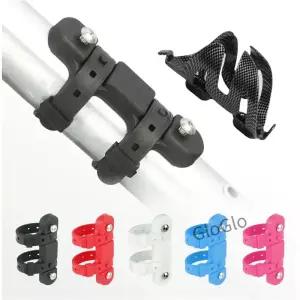 사이클링 병 홀더 미끄럼 방지 스트랩 마운트 자전거 물병 케이지 장착 브래킷 변환베이스