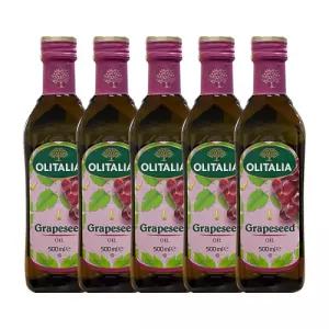 올리타리아 식용유 포도씨유 간편조리 포도씨오일 500ml 5개